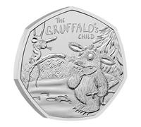 The Royal Mint - The Gruffalo’s Child 2024 Brilliant Uncirculated Official UK 50p Coin, Celebrating 20 Years of a Beloved Children's Classic in Decorative & Collectible Fold-Out Packaging