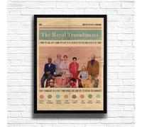 The Royal Tenenbaums Unique Designer Art Print - Wes Anderson Movie Poster, Aesthetic Film Wall Art, Retro Cinema Decor for Home or Office, A3/A4 Size Options (A4 Framed (Black))