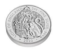 The Royal Tudor Beasts 2022 Lion of England 999 Fine Silver Coin 2oz silver coins