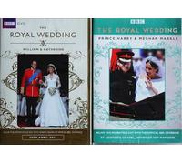 THE ROYAL WEDDING 1-2 COLLECTION / 1. WILLIAM & CATHERINE / 2. PRINCE HARRY & MEGHAN MARKLE = ULTIMATE 2x DVD UK SET