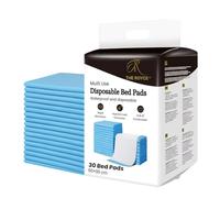 The Royce 60 x 90cm Disposable Incontinence Bed Pads - Highly Absorbent Bed Mats, Waterproof Kylie Sheets | Incontinence Bed Protection for Adults, Elderly | Puppy Pads | (L, 10, count)