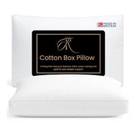 The Royce Firm Support Pillows for Side Sleepers - Premium Hollowfibre Bed Pillows with Box Edge | Anti-Allergy, Neck & Shoulder Pain Relief | Machine Washable | Fits Standard Pillowcases