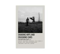 The Royston Club - Shaking Hips And Crashing Cars 2023 Music Album Cover Art Poster (1) (1) Canvas Poster Bedroom Decor Landscape Office Room Decor Gift 12x18inch(30x45cm)