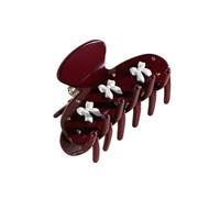 The RPZL Premium Acetate Big Hair Accessory | Oversized Claw Clip for Thick and Thin Hair | Stylish Hair Jaw Clip for Women and Girls (Holiday Cherry Red Bows)
