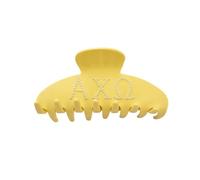 The RPZL Premium Acetate Big Hair Accessory | Oversized Claw Clip for Thick and Thin Hair | Stylish Hair Jaw Clip for Women and Girls (Sorority Alpha Chi Omega - Butter Yellow)