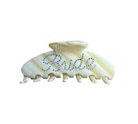 The RPZL Premium Acetate Big Hair Accessory | Oversized Claw Clip for Thick and Thin Hair | Stylish Hair Jaw Clip for Women and Girls (Bride Cream)