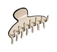 The RPZL Premium Acetate Big Hair Accessory | Oversized Claw Clip for Thick and Thin Hair | Stylish Hair Jaw Clip for Women and Girls (Ivory & Black)
