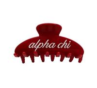 The RPZL Premium Acetate Big Hair Accessory | Oversized Claw Clip for Thick and Thin Hair | Stylish Hair Jaw Clip for Women | Girls and Sorority (Alpha Chi Omega - Cherry Red)