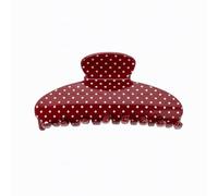 The RPZL Premium Acetate Big Hair Accessory | Oversized Claw Clip for Thick and Thin Hair | Stylish Hair Jaw Clip for Women and Girls (RED POLKA DOT)