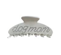 The RPZL Premium Acetate Hair Accessory, Oversized Hair Claw Clamp for Thick and Thin Hair, Stylish Hair Claw Clamp for Women and Girls (Dog Mom, Buttercream)