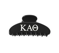 The RPZL Premium Acetate Sorority Big Hair Accessory | Oversized Claw Clip for Thick and Thin Hair | Stylish Hair Jaw Clip for Women | Girls and (Kappa Alpha Theta - Black)