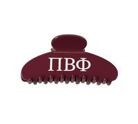 The RPZL Premium Acetate Sorority Big Hair Accessory | Oversized Claw Clip for Thick and Thin Hair | Stylish Hair Jaw Clip for Women | Girls and (Pi Beta Phi - Burgundy)