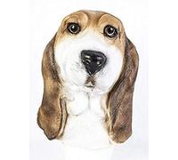 The Rubber Plantation TM 619219293402 Bassett Mask Latex Blood Hound Beagle Dog Canine Realistic Halloween Fancy Dress Costume Accessory, Unisex-Adult, One Size