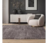 The Rug Edit Axel Luxe Geo Charcoal Living Room Rug 160X220Cm
