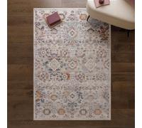 The Rug Edit Flores Mina Fr02 Traditional Floral 65mm Grey Runner, 066X240Cm