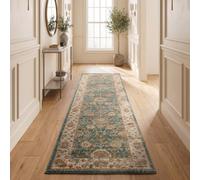 The Rug Edit Raja Ra02 Oriental Green Rug - 066X240Cm