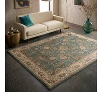 The Rug Edit Raja Ra02 Oriental Green Rug - 120X160Cm