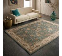 The Rug Edit Raja Ra02 Oriental Green Rug - 160X220Cm