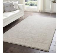 The Rug Edit Super Snug Washable Ivory Area Rug - 120X170Cm