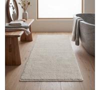 The Rug Edit Super Snug Washable Ivory Area Rug - 67X130Cm