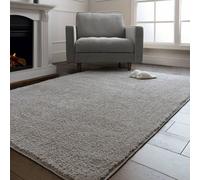 The Rug Edit Super Snug Washable Light Grey Area Rug - 140X200Cm