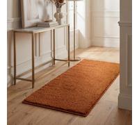 The Rug Edit Super Snug Washable Rust Area Rug - 67X130Cm