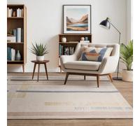 The Rug Edit Viva Geometric Grid Multi Colour Living Room Rug 160X220Cm