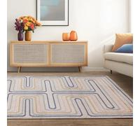 The Rug Edit Viva Pulse Multi Colour Living Room Rug 160X220Cm