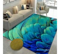 the rug house Blue carpet, floor easy to lay bedroom living room carpetcarpets for living room large,blue,140x200cm