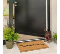 The Rug House Nollaig Shona Doormat Irish Christmas Beige Coir Festive Letter Print Farmhouse Weather Resistant Outdoor Entrance 45cm x 75cm (1ft 6" x 2ft 6")