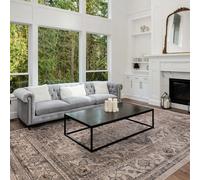 The Rug Shop UK Beige Border Traditional Polyester Luxurious Easy To Clean Rug | Size: 240 cm x 330 cm The Rug Shop UK Beige 240 cm x 330 cm
