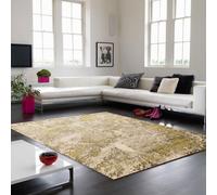 The Rug Shop UK Modern Abstract Area Polyester Polypropylene Easy to clean Rug in Mid Grey | Size: 240 cm x 340 cm The Rug Shop UK Mid Grey 240 cm x 340 cm
