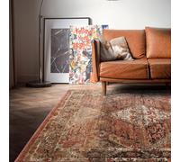 The Rug Shop UK Orange Traditional Persian Easy to clean Machine Made Geometric Rug | Size: 195 cm x 290 cm The Rug Shop UK Orange 195 cm x 290 cm