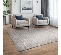 The Rug Shop UK Silver Modern Easy to clean Hand Made Plain Area Rug | Size: 120 cm x 170 cm The Rug Shop UK Silver 120 cm x 170 cm