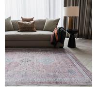 The Rug Shop UK Traditional Persian Easy To Clean Stain-Resistant Area Rug in Red | Size: 120 cm x 170 cm The Rug Shop UK Red 120 cm x 170 cm