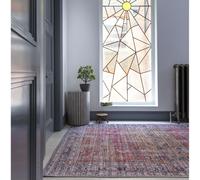 The Rug Shop UK Traditional Persian Easy To Clean Stain-Resistant Area Rug in Terracotta | Size: 120 cm x 170 cm The Rug Shop UK Terracotta 120 cm x 170 cm