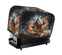 The Rugby on Fire toaster cover is suitable for 2 small toaster covers with wide slots and comes with a storage pocket to meet diverse baking needs.