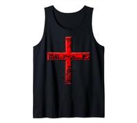 The Rugged Cross of Salvation of Jesus God Trinity Tank Top