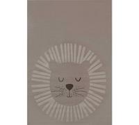 THE RUGS Adventures Happy Lion Rug & Runner Kids Polypropylene Short Pile Rug in Brown | Size: 160 cm x 235 cm THE RUGS Brown 160 cm x 235 cm