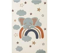 The Rugs Adventures Kids Rug Dreamy Jumbo Cream Multicolour Kids Bedroom Rug