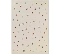 The Rugs Adventures Kids Rug Funny Dots Polypropylene Low Pile Playroom Rug In Cream Cream 120cm x 170cm