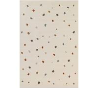 The Rugs Adventures Kids Rug Funny Dots Polypropylene Low Pile Playroom Rug In Cream Cream