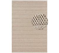 THE RUGS Arras Indoor Outdoor Rug & Runner Flatwoven Polypropylene Rug in Cream | Size: 80 cm x 150 cm THE RUGS Cream 80 cm x 150 cm