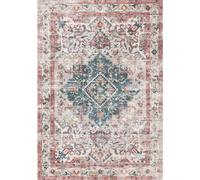 THE RUGS Buram Vintage Washable Rug - Ultra Soft Polyamide Non Slip Design in Light Beige | Size: 120 cm x 160 cm THE RUGS Light Beige 120 cm x 160 cm