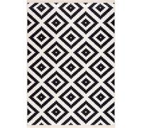 The Rugs Caimas Collection Washable Rugs In Black 2980B