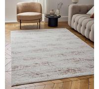 The Rugs Carmel Abstract Area Rug Runner Soft Pile Living Room Bedroom In Terracotta Terracotta