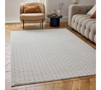The Rugs Carmel Cream/terra Dots Area Rug And Runner Non Shedding, Stain Resistant, Soft
