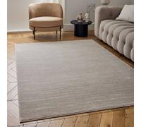 The Rugs Carmel Modern Area Rug And Runner Striped Design Stain Resistant In Beige Beige