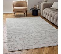 The Rugs Carmel Modern Area Rugs And Runners Arch Design Soft Pile In Grey Grey