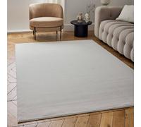 The Rugs Carmel Modern Area Rugs And Runners Striped Design Soft Pile In Cream Cream 200cm x 290cm